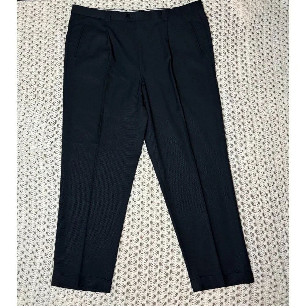 Zanella Robert Men‎ Gray Pure Virgin Wool Dress Pants Made in Italy Slacks 42x31